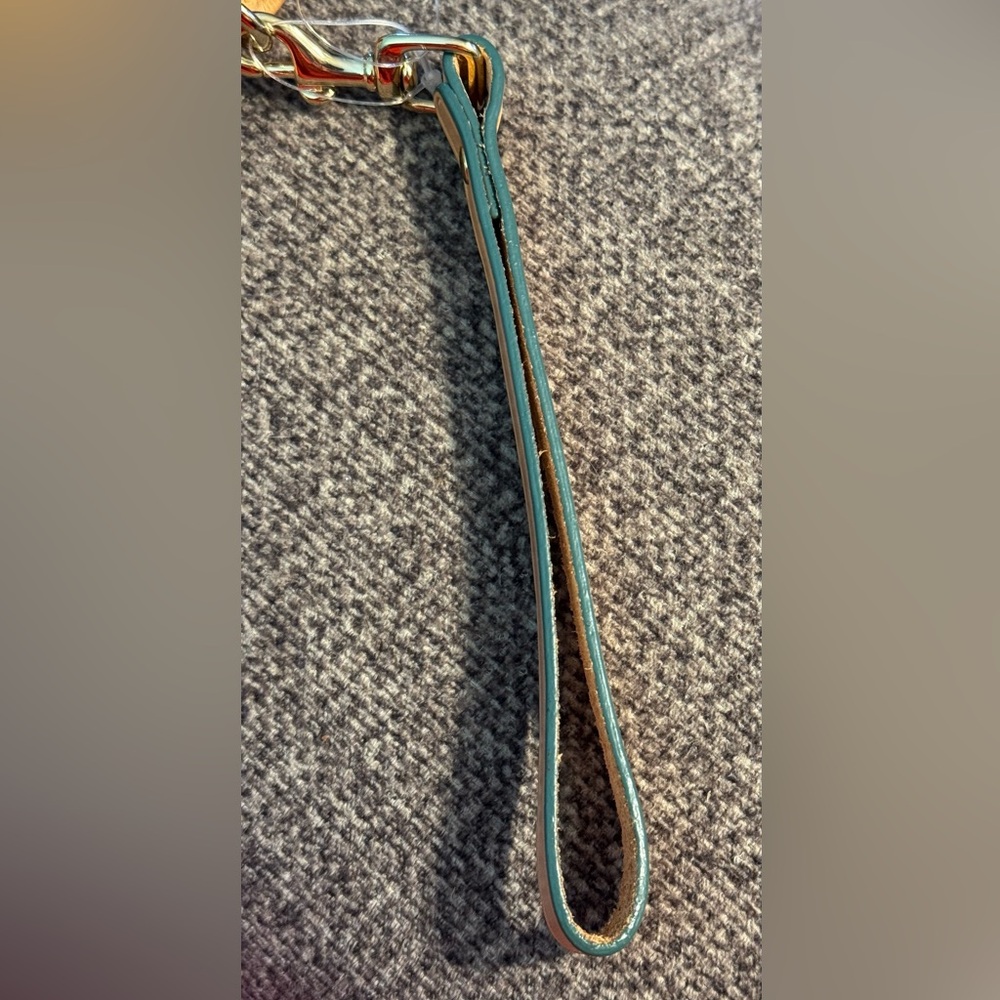 Dooney & Bourke Blue Canvas & Leather Monogram Wristlet NWOT - Picture 9 of 12